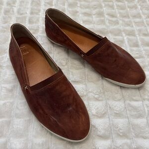 Frye 9 Melissa Brown Leather Loafers Flat ~ Casual Comfort Ballet Lightweight